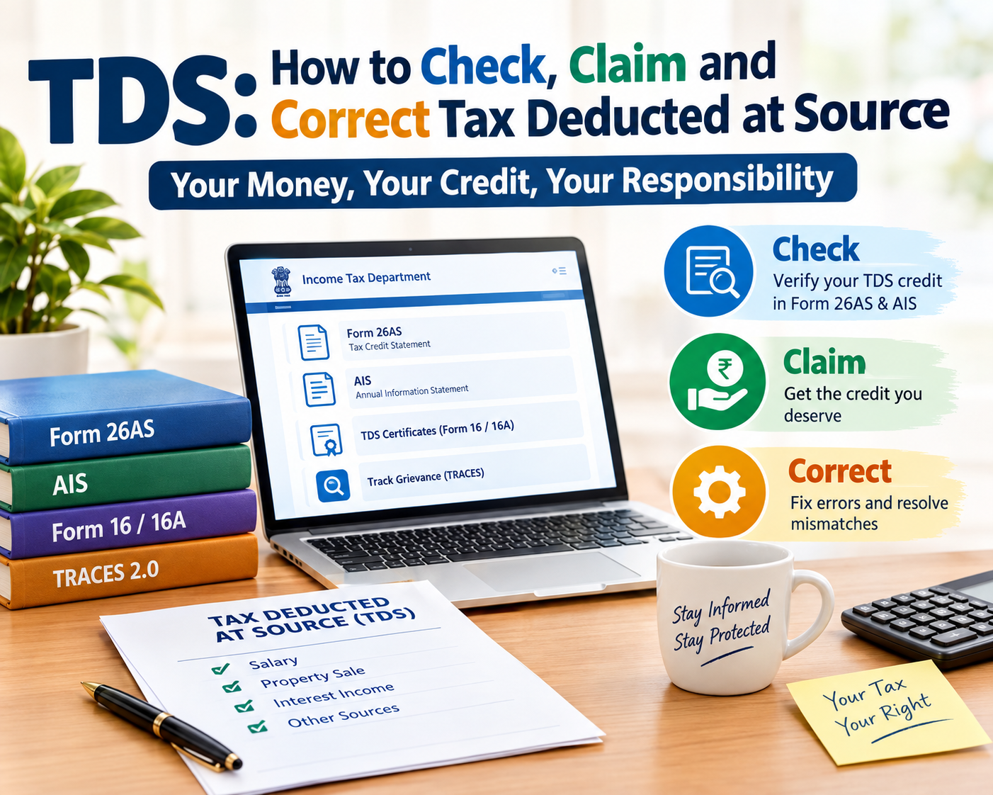 TDS: How To Check, Claim And Correct Tax Deducted At Source